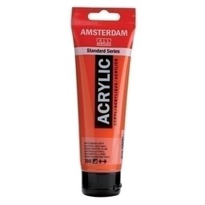 Amsterdam Amsterdam Acrylverf 120 ml nr 398 Naftolrood Licht Amsterdam Amsterdam Acrylverf 120 ml nr 398 Naftolrood Licht