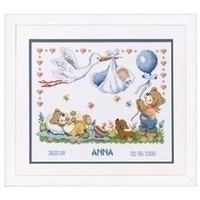 Vervaco Borduurpakket Geboorte Ooievaar 0011996