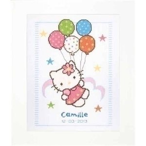 Vervaco Vervaco geboortetegel Hello Kitty 0148222