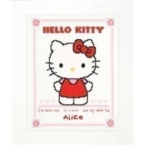 Vervaco Vervaco geboortetegel Hello Kitty 0147578