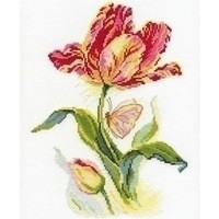 Alisa borduurpakket Tulip and Butterfly 02-014