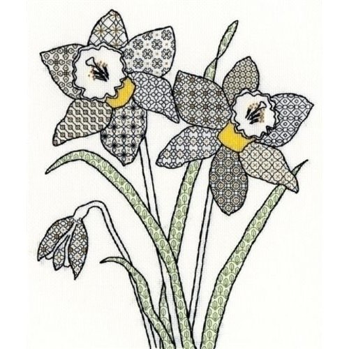 Bothy Threads Bothy Threads Blackwork Daffodils XBW7