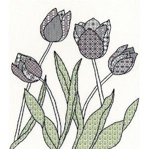 Bothy Threads Bothy Threads Blackwork Tulips XBW8