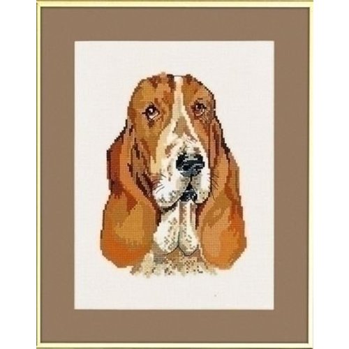 Eva Rosenstand Eva Rosenstand borduurpakket Basset hond 14 118