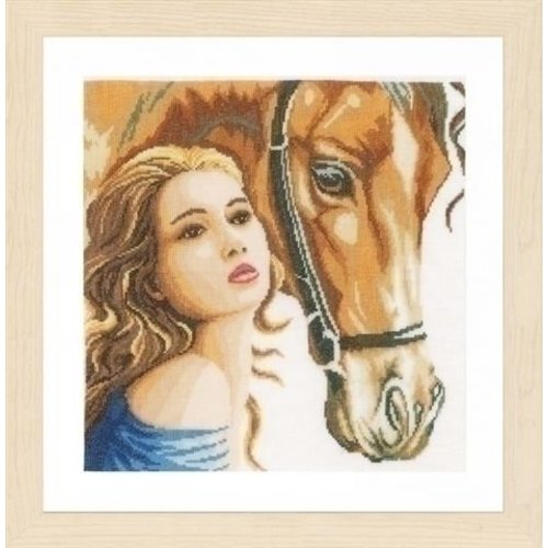 Lanarte Lanarte borduurpakket Vrouw met Paard 0158324