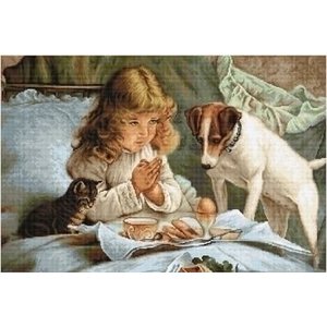 Luca S Luca S Petit Point Borduurpakket Prayer g557