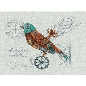 Panna borduurpakket Clockwork Bird 1871-m