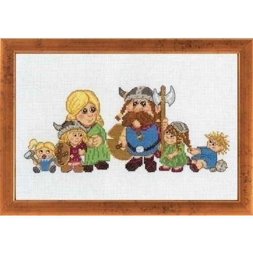 Permin Permin borduurpakket Viking Familie 92-6321