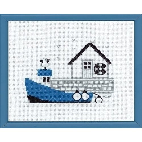 Permin Permin borduurpakket Blauw bootje 13-7125