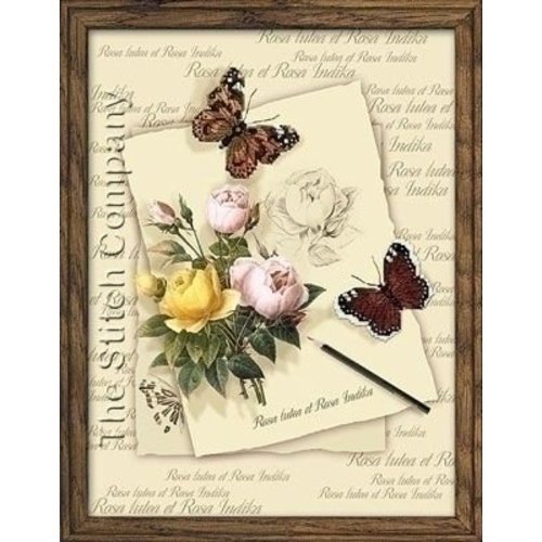 Riolis Riolis borduurpakket Butterflies and Roses PT0001