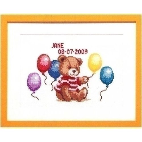 Pako Geboortetegel Beertje met ballonnen 225.295