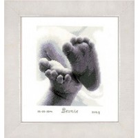 Vervaco geboortetegel Babyvoetjes 0149170