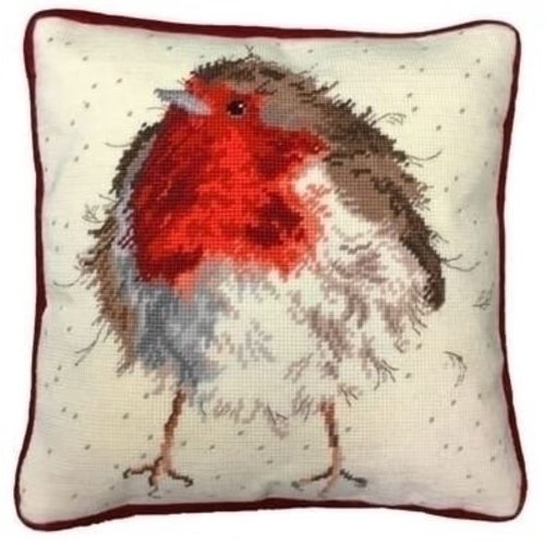 Bothy Threads Bothy borduurkussen Jolly Robin Tapestry thd05