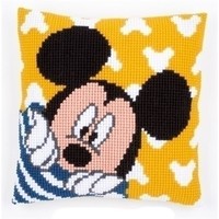 Kruissteekkussen Mickey kiekeboe 0167235