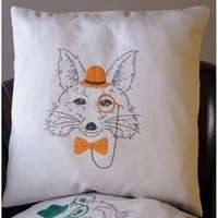 Vervaco borduurpakket Vos met oranje bril 0156060