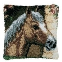 Pako smyrna knoopkussen Paardenhoofd 013.310