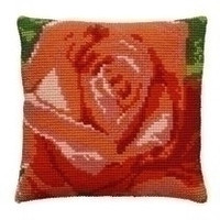 Pako kruissteekkussen Roos 003.205
