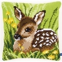 Vervaco borduurkussen hertje 0150673