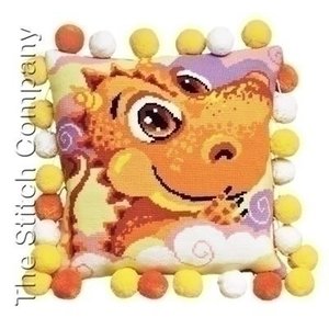 Riolis Riolis borduurkussen Little Dragon Cushion 1215