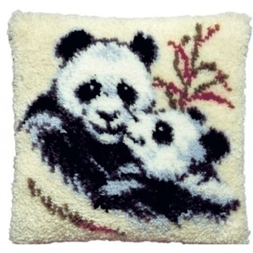 Pako Smyrna knoopkussen Panda 013 075