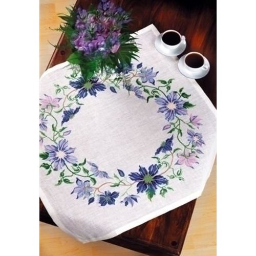 Eva Rosenstand Eva Rosenstand tafelkleed Blue clematis 93-258