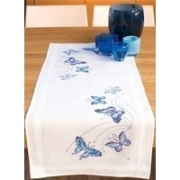 Vervaco tafelloper Blauwe vlinders 0145089