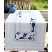 Vervaco tafelloper Vrolijke poezenbende 0153899