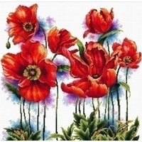 Needleart borduurpakket Lovely Poppies 640.069