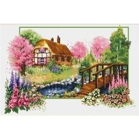 Needleart borduurpakket Spring Cottage 640.045