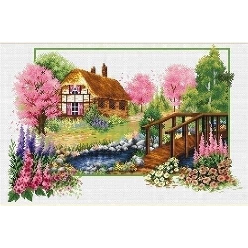 Needleart Needleart borduurpakket Spring Cottage 640.045