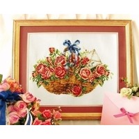 Needleart borduurpakket Basket of Roses 340.033