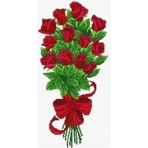 Needleart Needleart Bouquet of Red Rose Buds 340.003