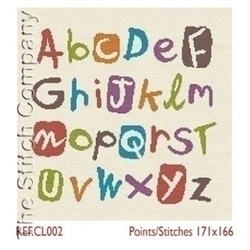 Lili Points Multicolour Alphabet CL002
