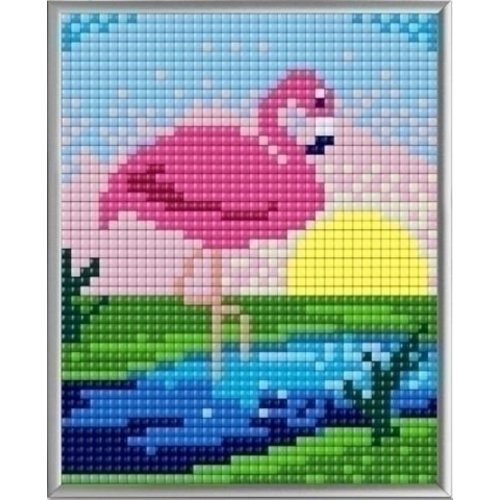 PixelHobby Pixelhobby XL Geschenkset 4 platen Flamingo 28011