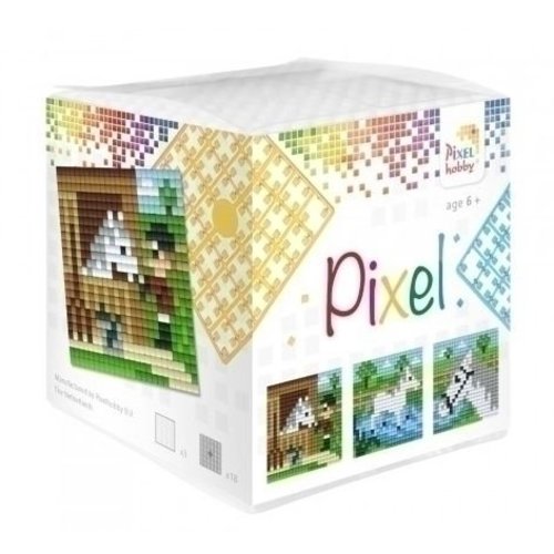 PixelHobby Pixel kubus paarden 29006