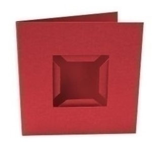 PixelHobby Pixelhobby kaarten Passe Partout rood 4 stuks