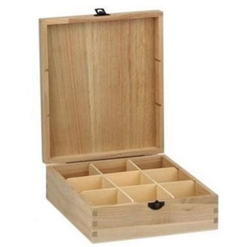 Houten Sorteerkist 9 vaks 20,5cm x 23,5cm x 7,5cm