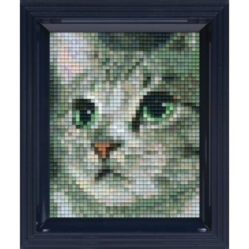 PixelHobby Pixelhobby Geschenkverpakking Grijze kat 31326