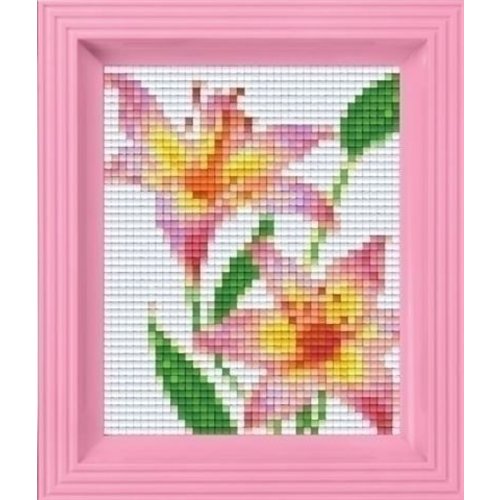 PixelHobby Pixelhobby geschenkset Roze Lelie 31282