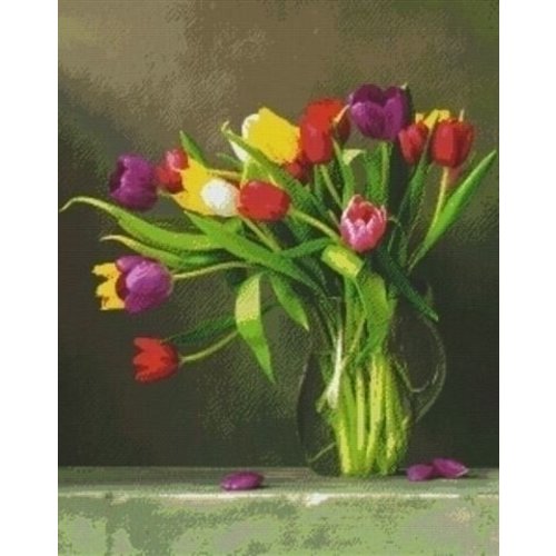 PixelHobby Pixelhobby Patroon 836012 Tulpen in Vaas