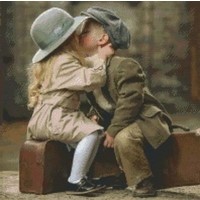 Pixelhobby Patroon 820056 Kissing on Suitcases