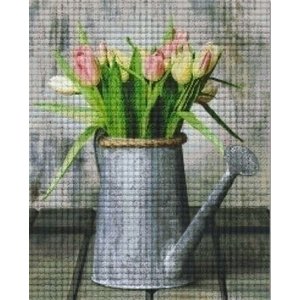 PixelHobby Pixelhobby patroon 825048 Gieter met Tulpen