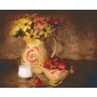 Pixelhobby patroon 5570 Stilleven Aardbeien