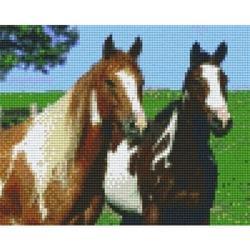 PixelHobby Pixelhobby patroon 804129 Twee paarden