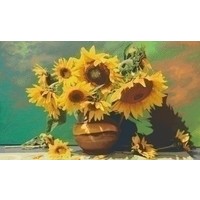 Pixelhobby Patroon 5552 Zonnebloemen op Vaas