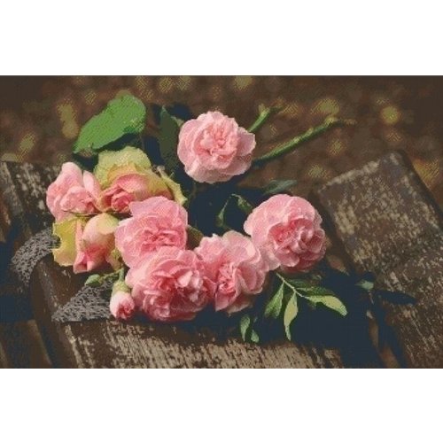 PixelHobby Pixelhobby patroon 5497 Roze Rozen