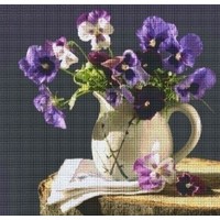 Pixelhobby patroon 830024 Vaas met Viooltjes