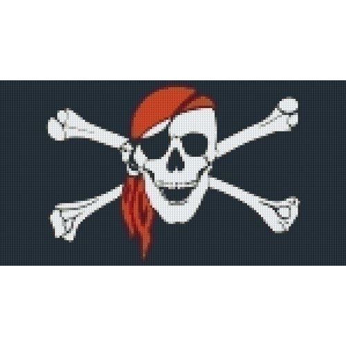 PixelHobby Pixelhobby patroon 5320 Piratenvlag PixelHobby Pixelhobby patroon 5320 Piratenvlag