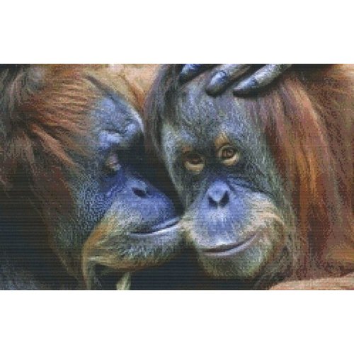 PixelHobby Pixelhobby patroon 820078 Gorillas PixelHobby Pixelhobby patroon 820078 Gorillas