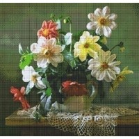 Pixelhobby patroon 830026 Vaas Bloemen